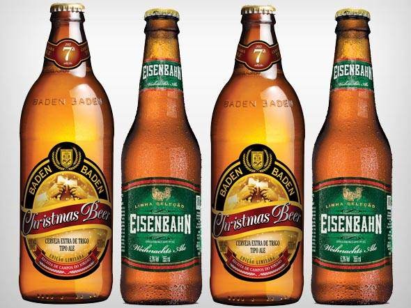 Cervejas de Natal da Baden Baden e Eisenbahn