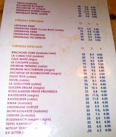 Menu do Belchica