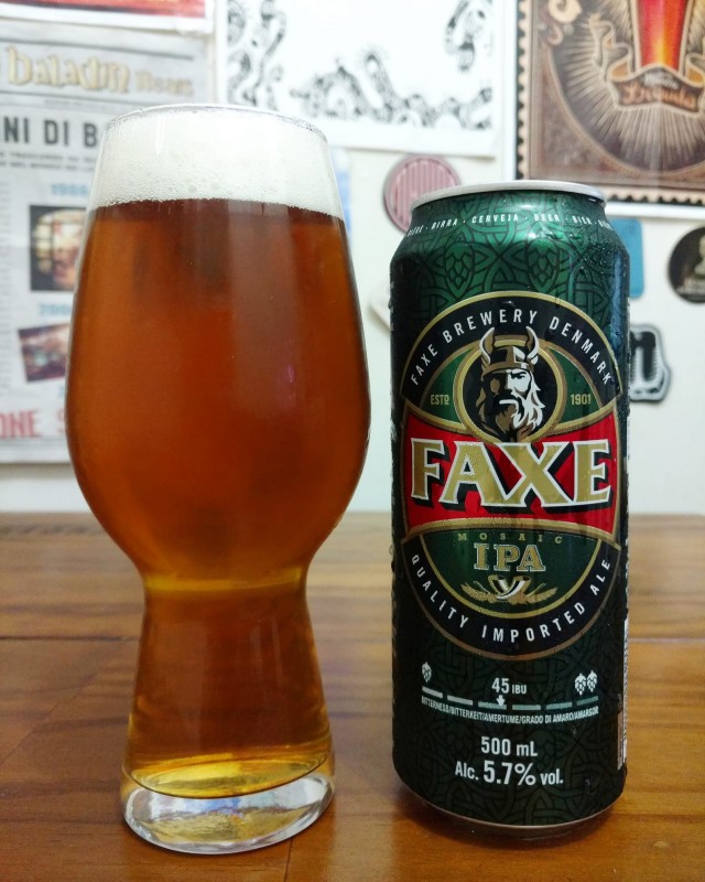 Cerveja Faxe IPA Lata 500ml - Tropical E Refrescante - 5.6% Vol