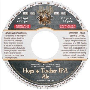 J. WAKEFIELD Hops 4 Teacher IPA