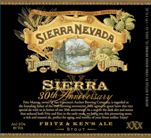 Sierra Nevada 30th Anniversary - Fritz and Ken&#039;s Ale
