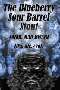 The Blueberry Sour Barrel aged Stout