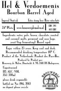 De Molen Hel &amp; Verdoemenis Bourbon BA