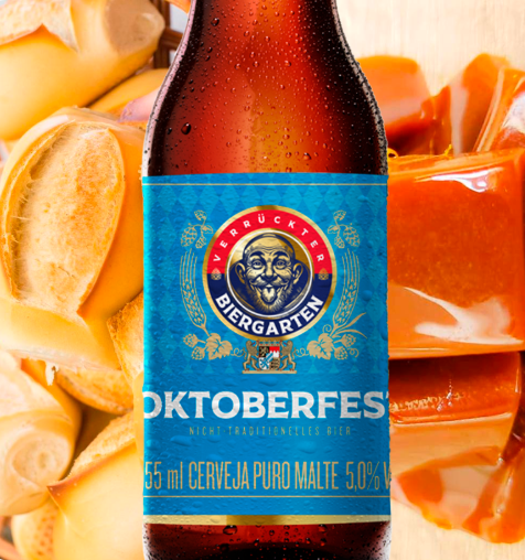 Verrückter Biergarten Oktoberfest